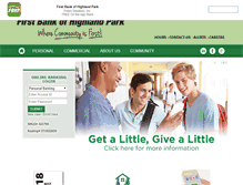 Tablet Screenshot of firstbankhp.com